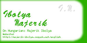 ibolya majerik business card